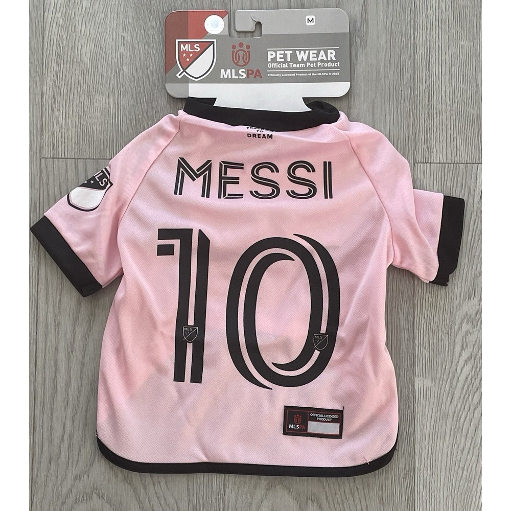 NEW Official MLS Pet Jersey MESSI 10 Club Internacional Del Fultbol‎ Miami - M